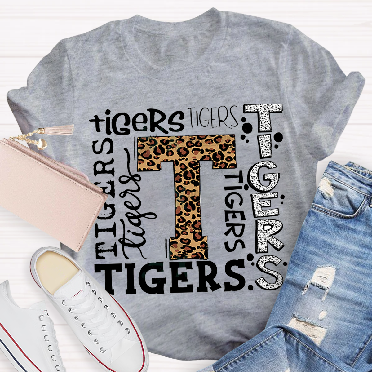 Personalized School Mascot Teacher T-Shirt