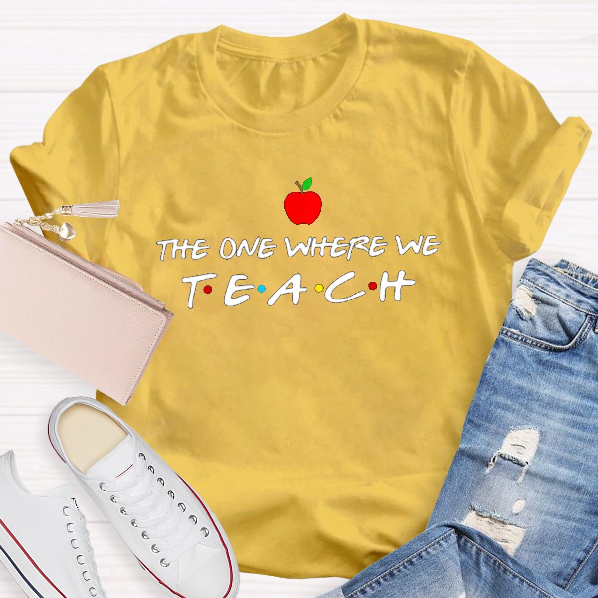 The One Where We Teach Graphic Teacher's Shirt