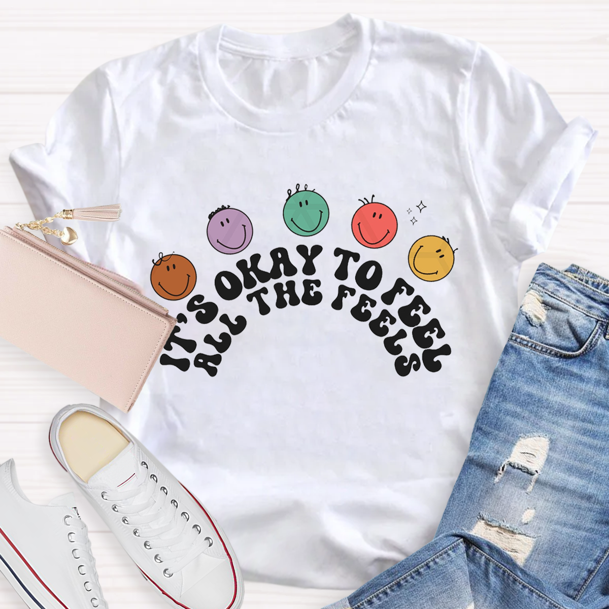 It's Okay To Not Be Ok Feelings  T-Shirt