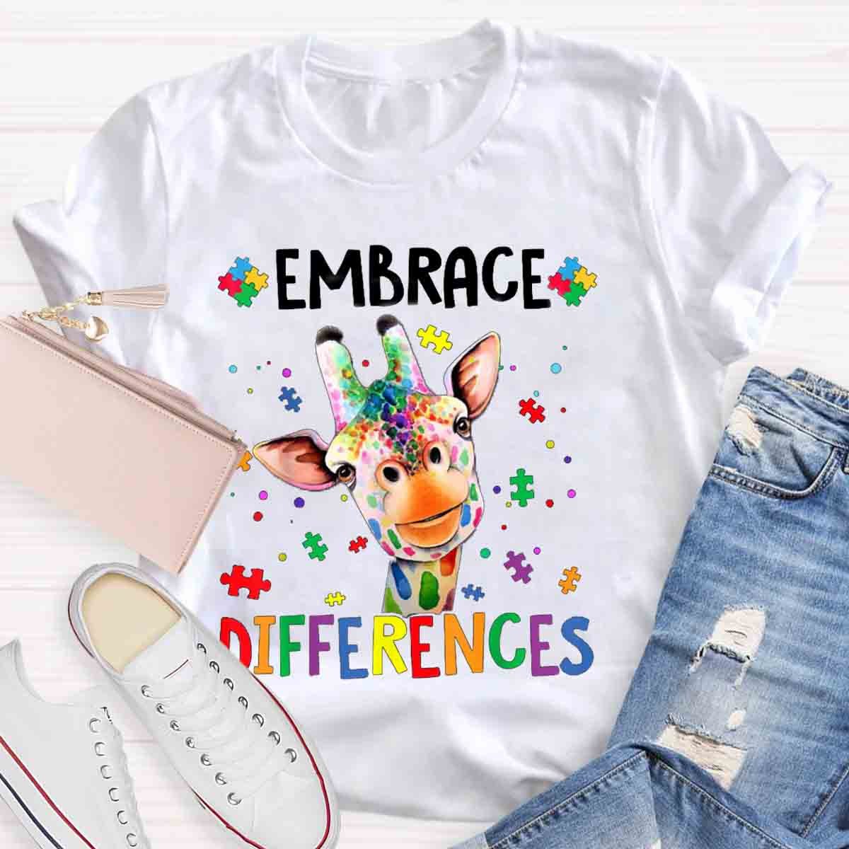 Embrace Differences Special Education Teachers T-Shirt