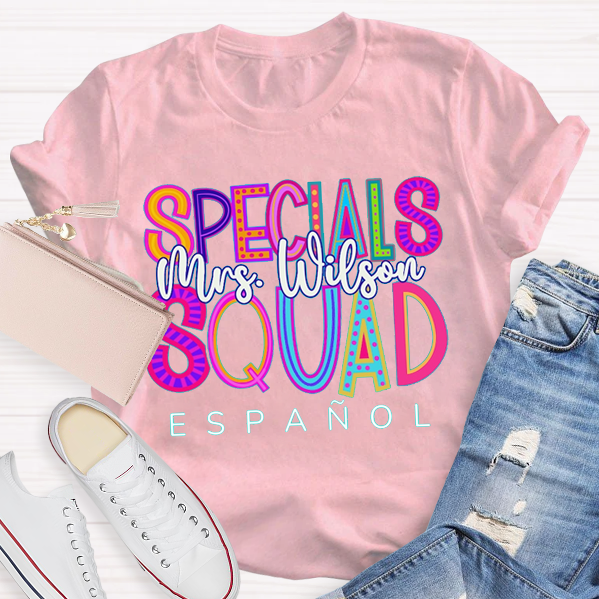 Personalized Your Name Special Squad Teacher T-Shirt