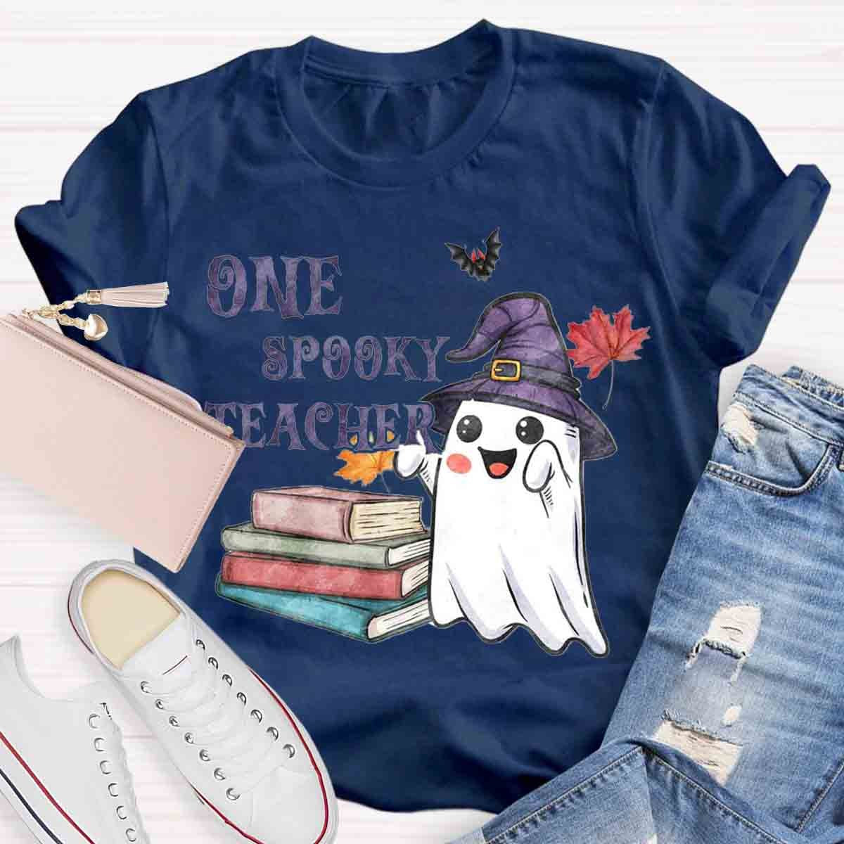 One Spook Teacher Halloween T-Shirt