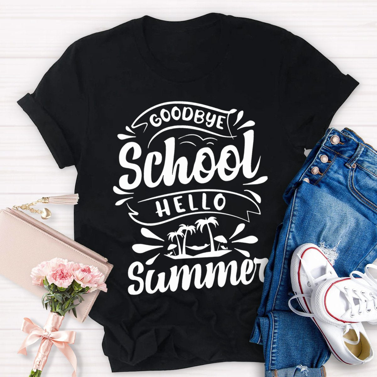 Good Bye School Hello Summer Teacher Shirt