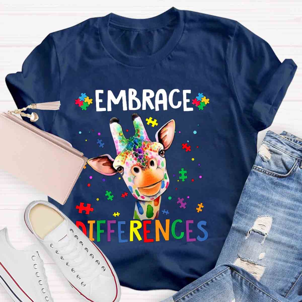 Embrace Differences Special Education Teachers T-Shirt