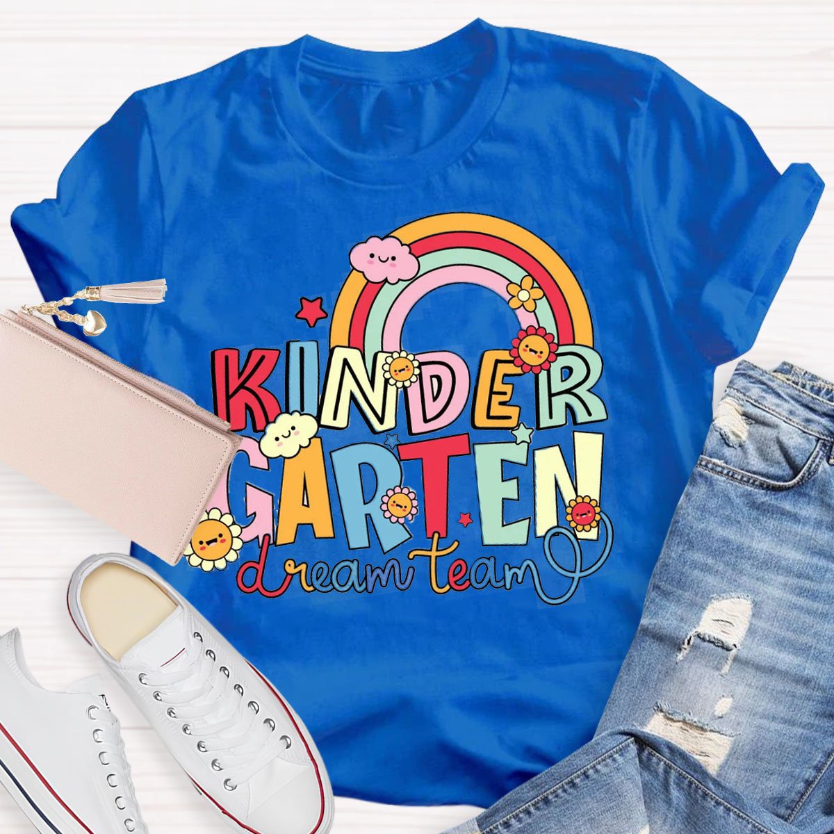 Personalized Grade Kindergarten Dream Team Shirt