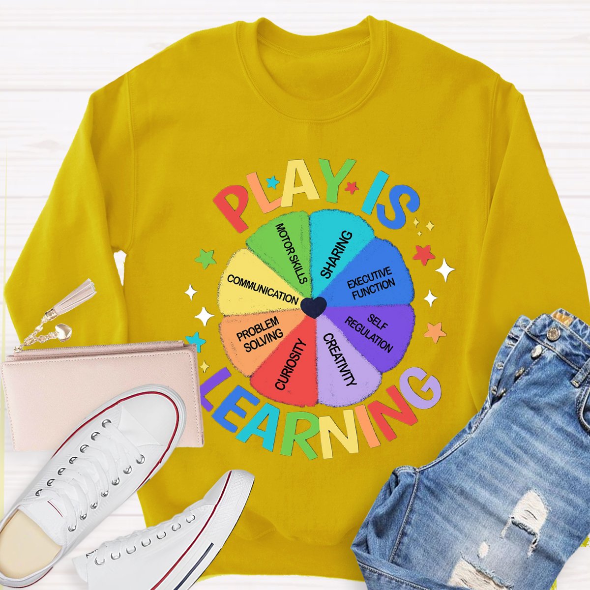 Play Is Learning Back To School Teacher Sweatshirt