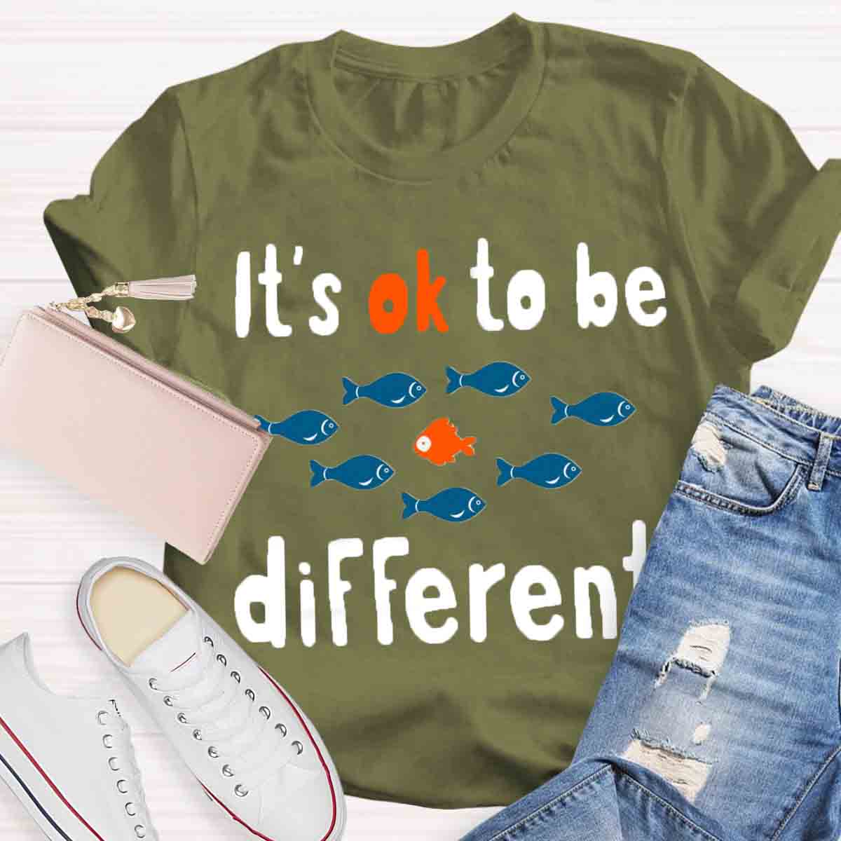 It's Ok To Be Different Teacher T-Shirt