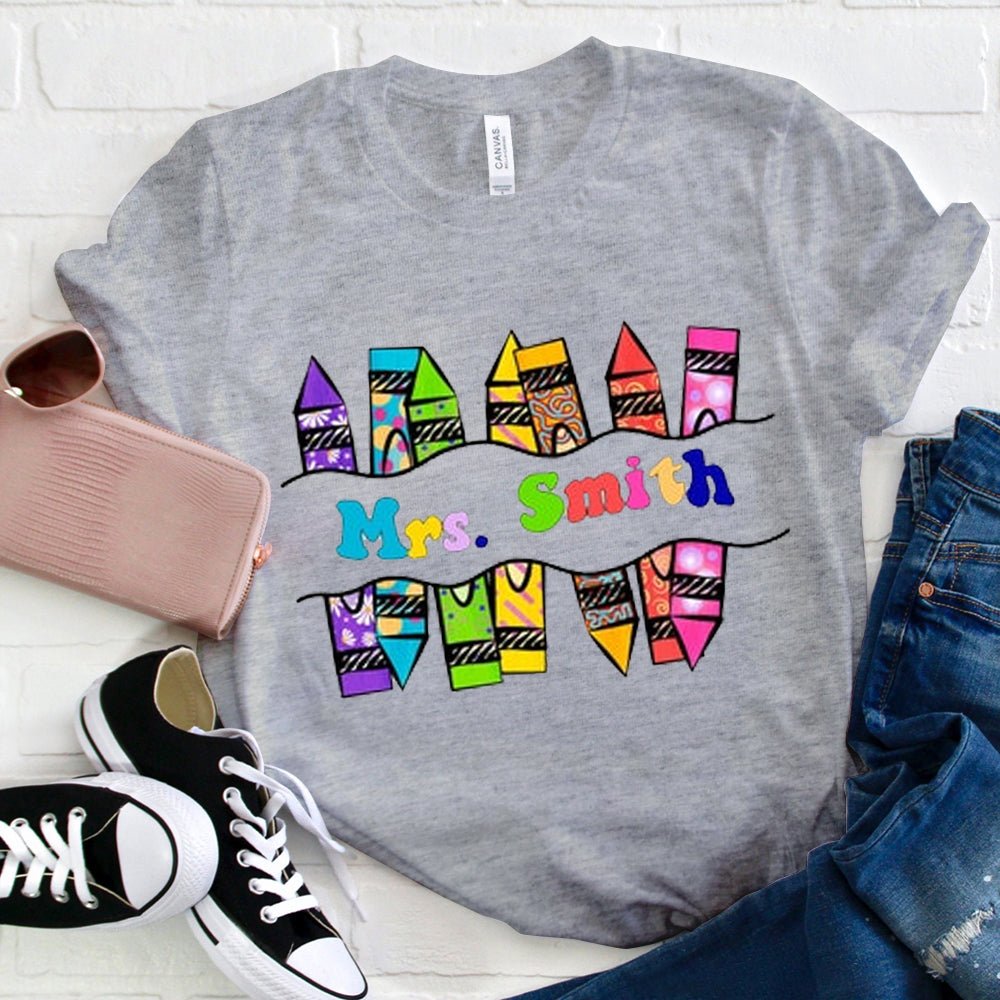 Personalized Teacher Name T-Shirt