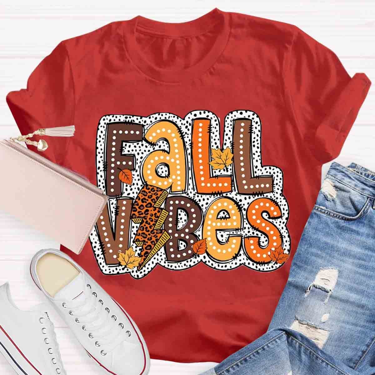 Autumn Design Fall Vibes Shirt