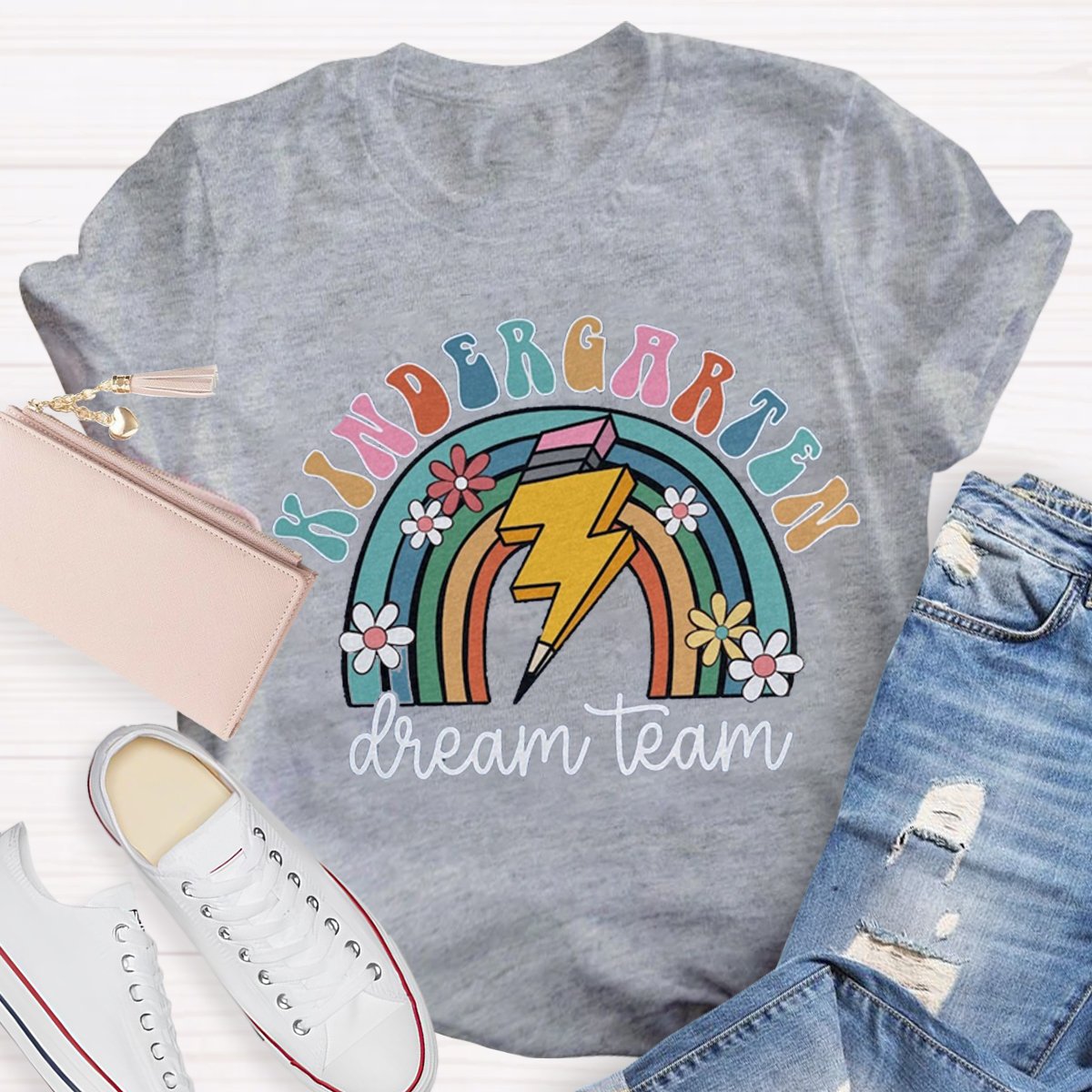 Personalized Kindergarten Dream TeamTeacher Shirt