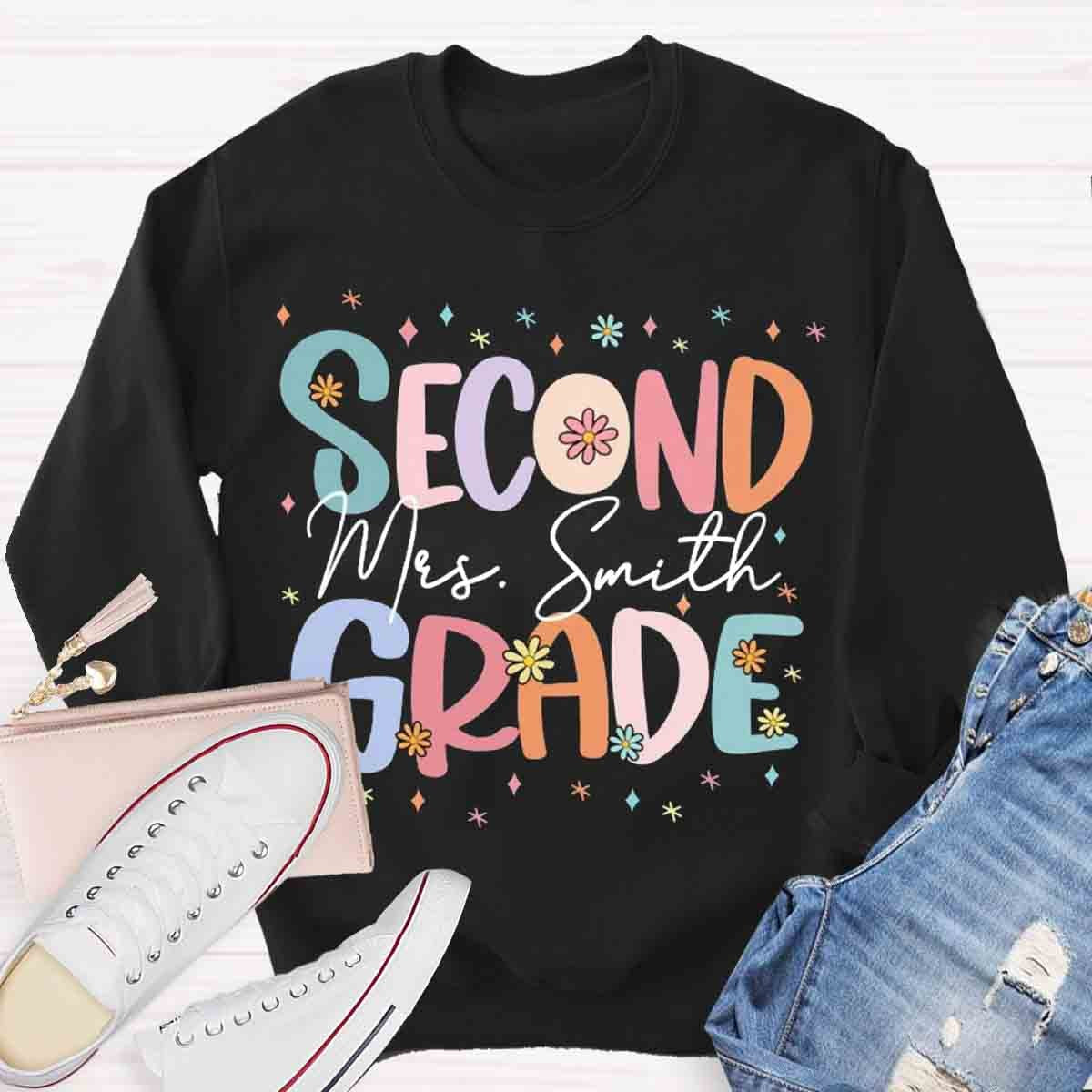 Personalized Cute Flower Collage Design Sweatshirt