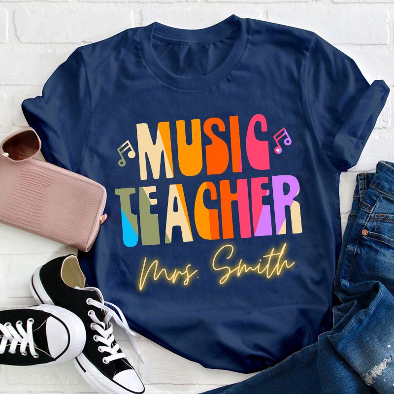 Personalized Music Teacher T-Shirt