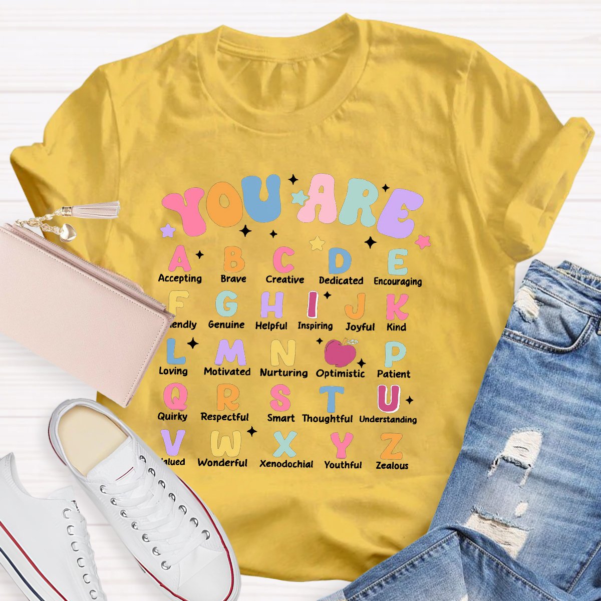 You Are Alphabet Teacher School Shirt