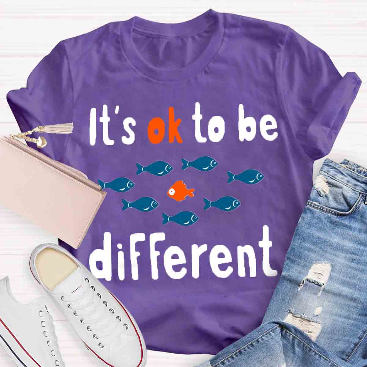 It's Ok To Be Different Teacher T-Shirt