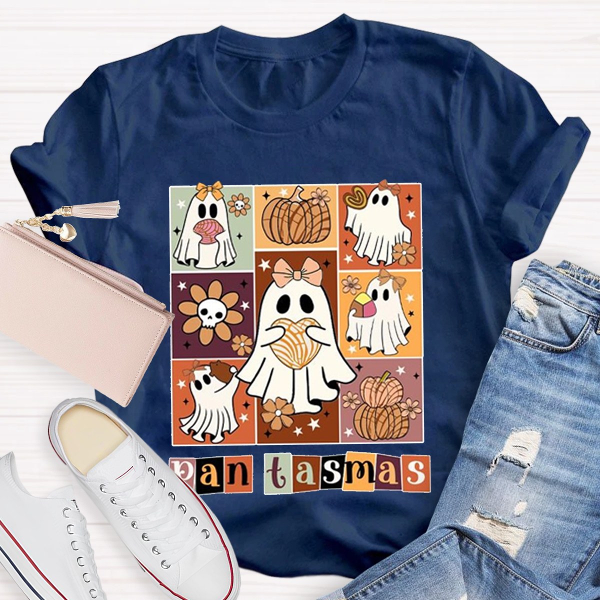 Funny Pantasmas Halloween Teacher T-Shirt