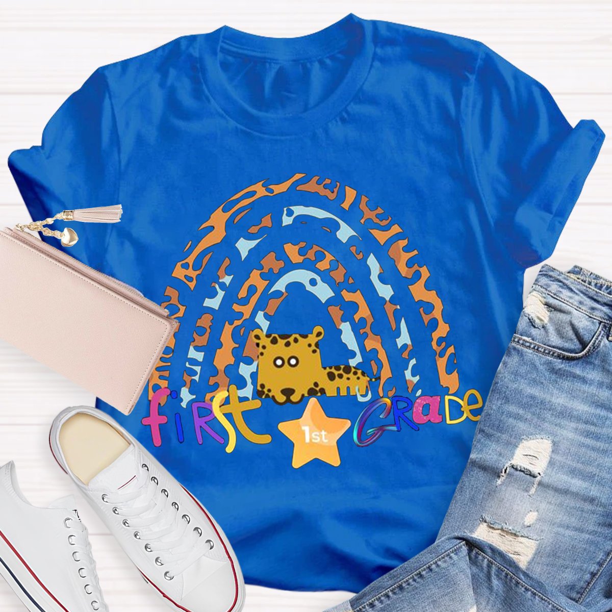 Personalized Customized 1 Grade  Teacher Shirt