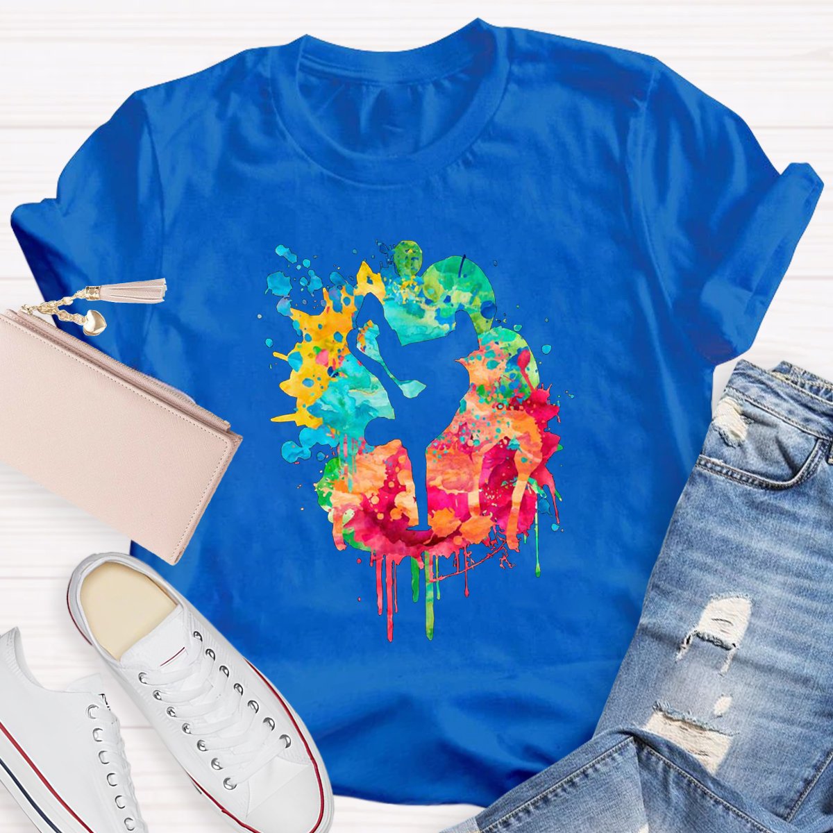 Watercolor Dancing Teacher Shirt