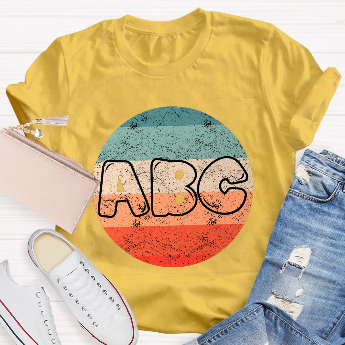 Casual ABC Teacher T-Shirt