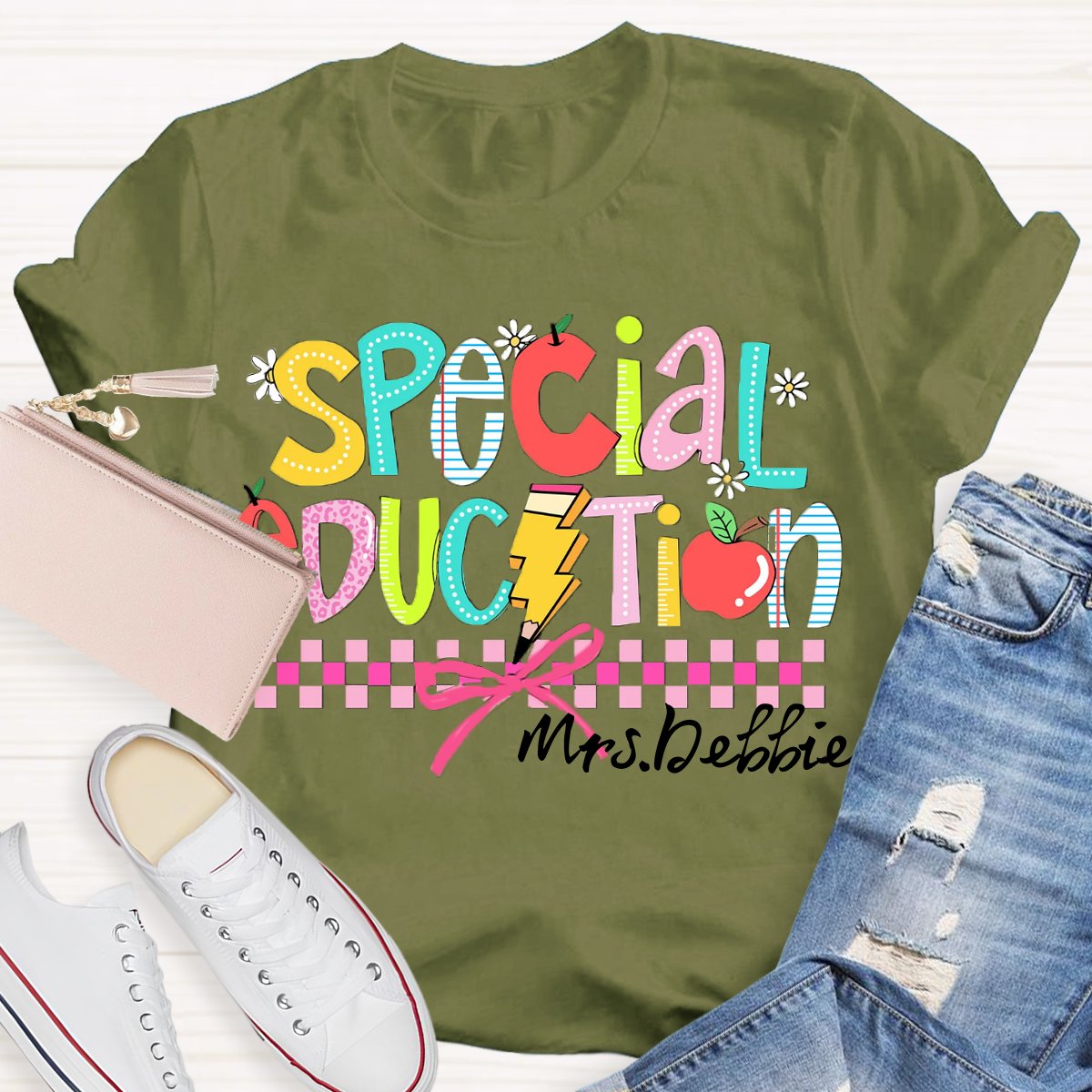 Personalized Name Special Education Teacher Shirt