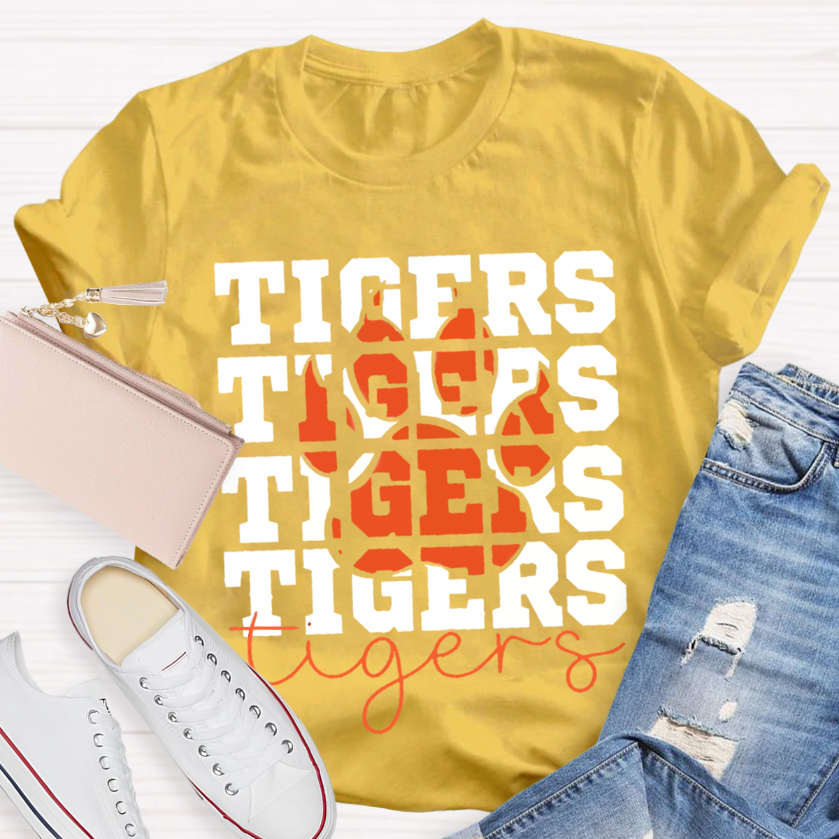 Fire Tiger Teacher T-Shirt