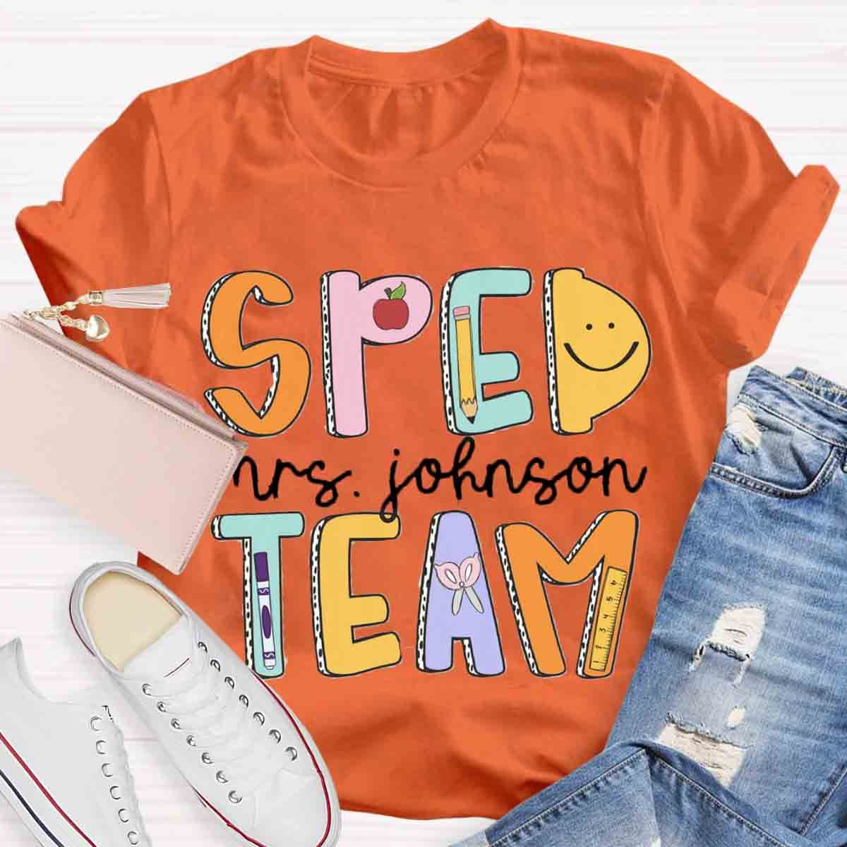 Personalized Name Special Education Teacher T-Shirt