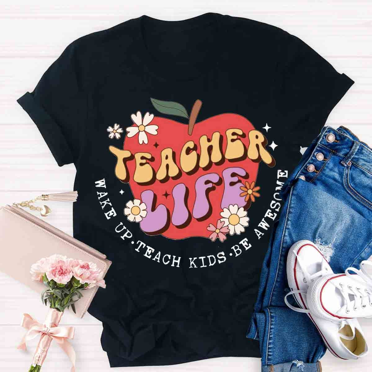 Teacher Life Apple T-Shirt