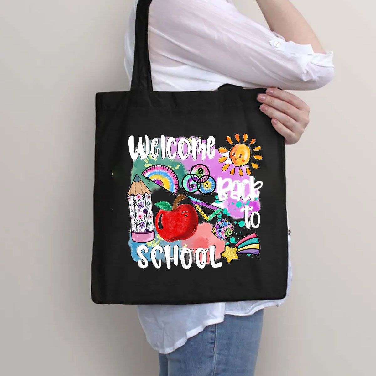 Welcome Back To School Canvas Tote Bag