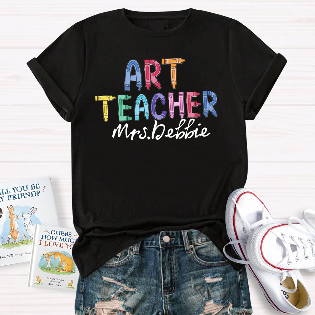 Personalized Art Teacher Art Lover T-Shirt