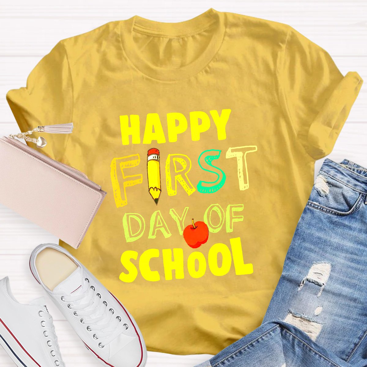 Happy First Day Of School Teacher Shirt