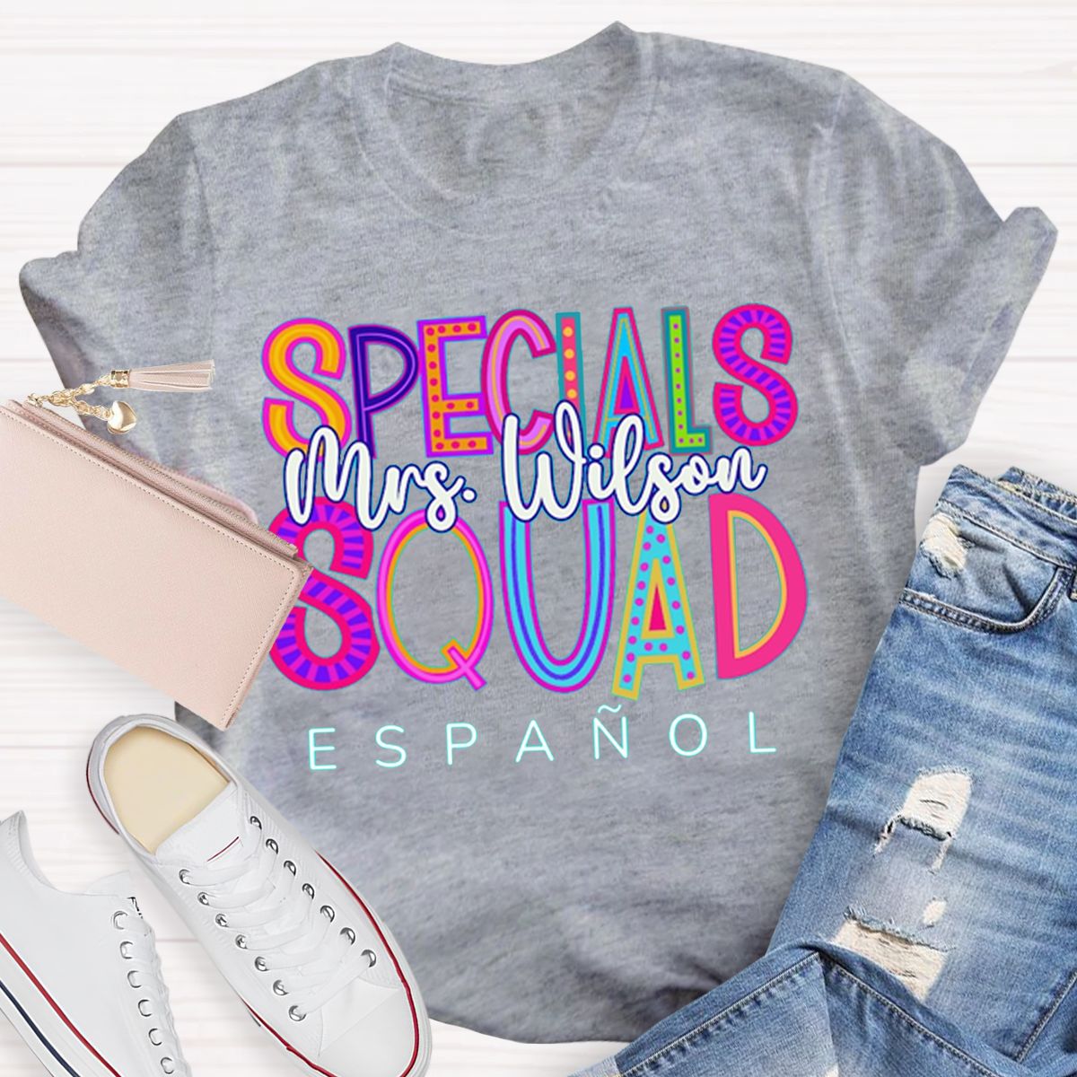 Personalized Your Name Special Squad Teacher T-Shirt