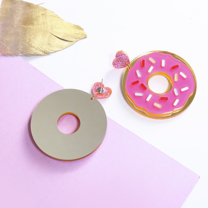 Doughnut Teacher Acrylic Earrings