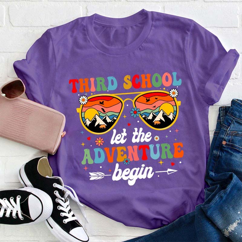 Personalized Let The Adventure Begin Teacher T-Shirt