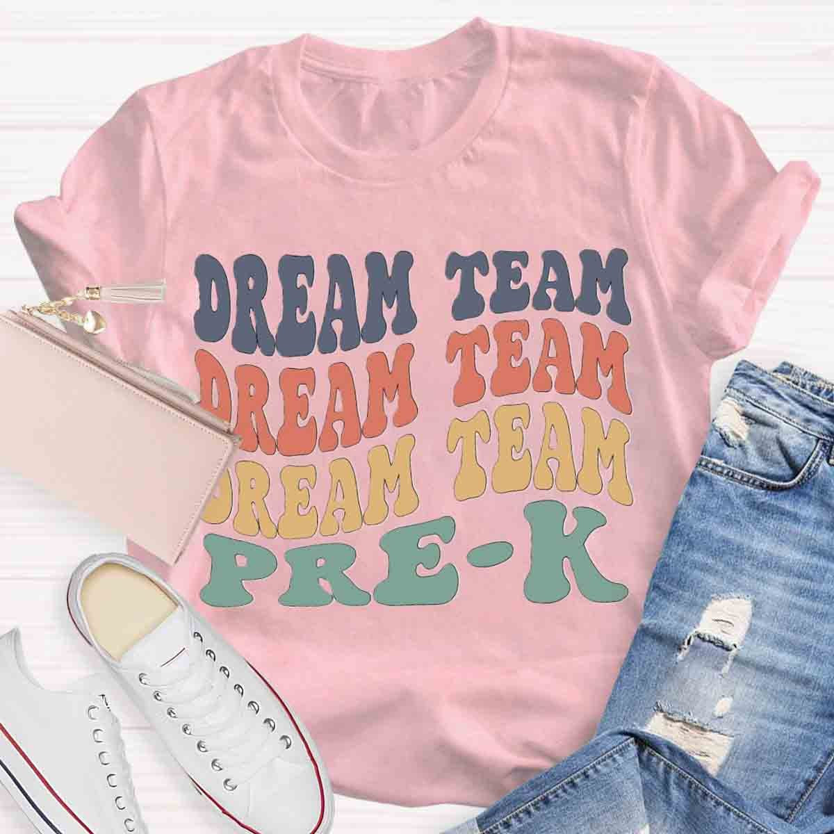 Personalized Grade Dream Team Color Block T-Shirt