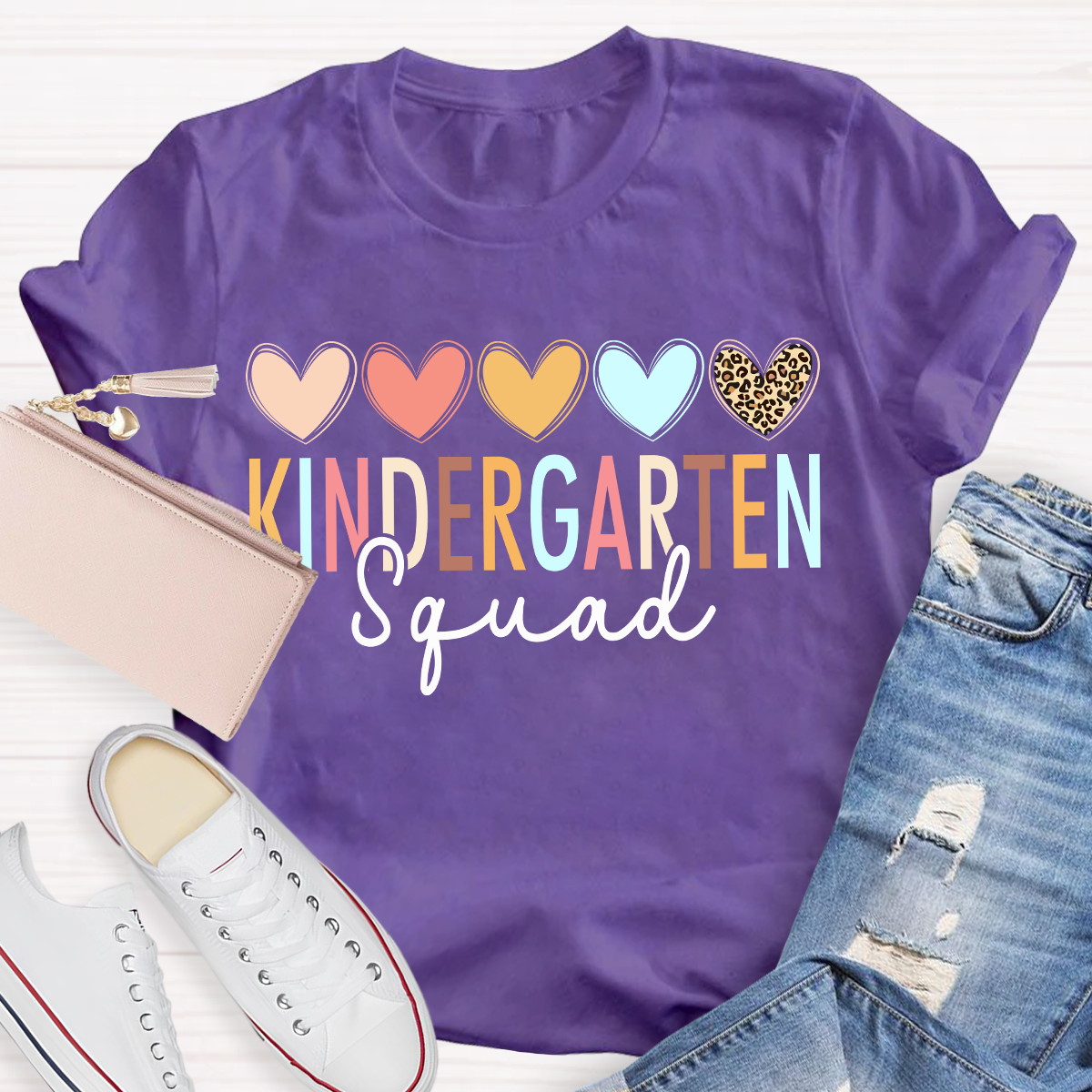 Kindergarten Squad Teacher Graphic Shirt
