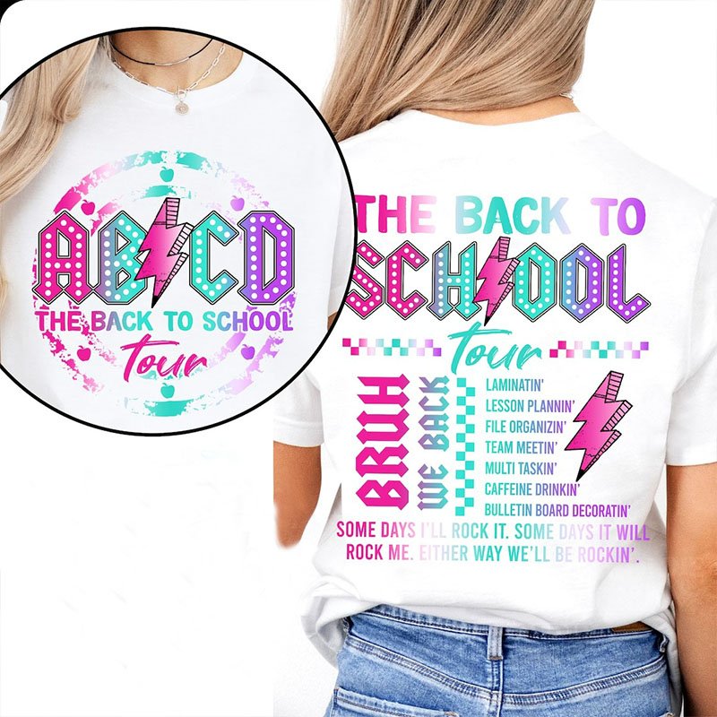 ABCD Teacher Tour Double-sided printing T-Shirt