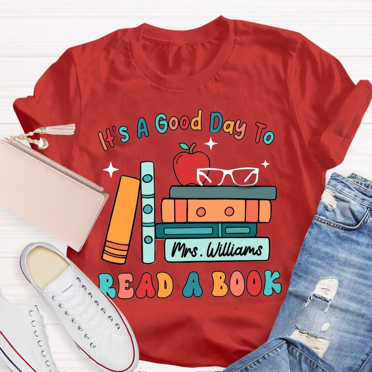 Personalized Name Its a Good Day to Read a Book Shirt