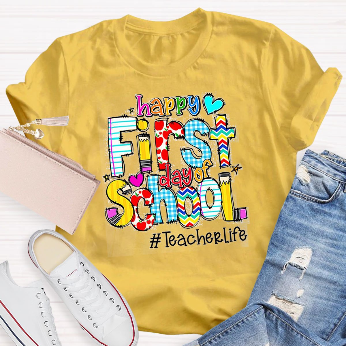 Personalized Grade Happy To School T-Shirt