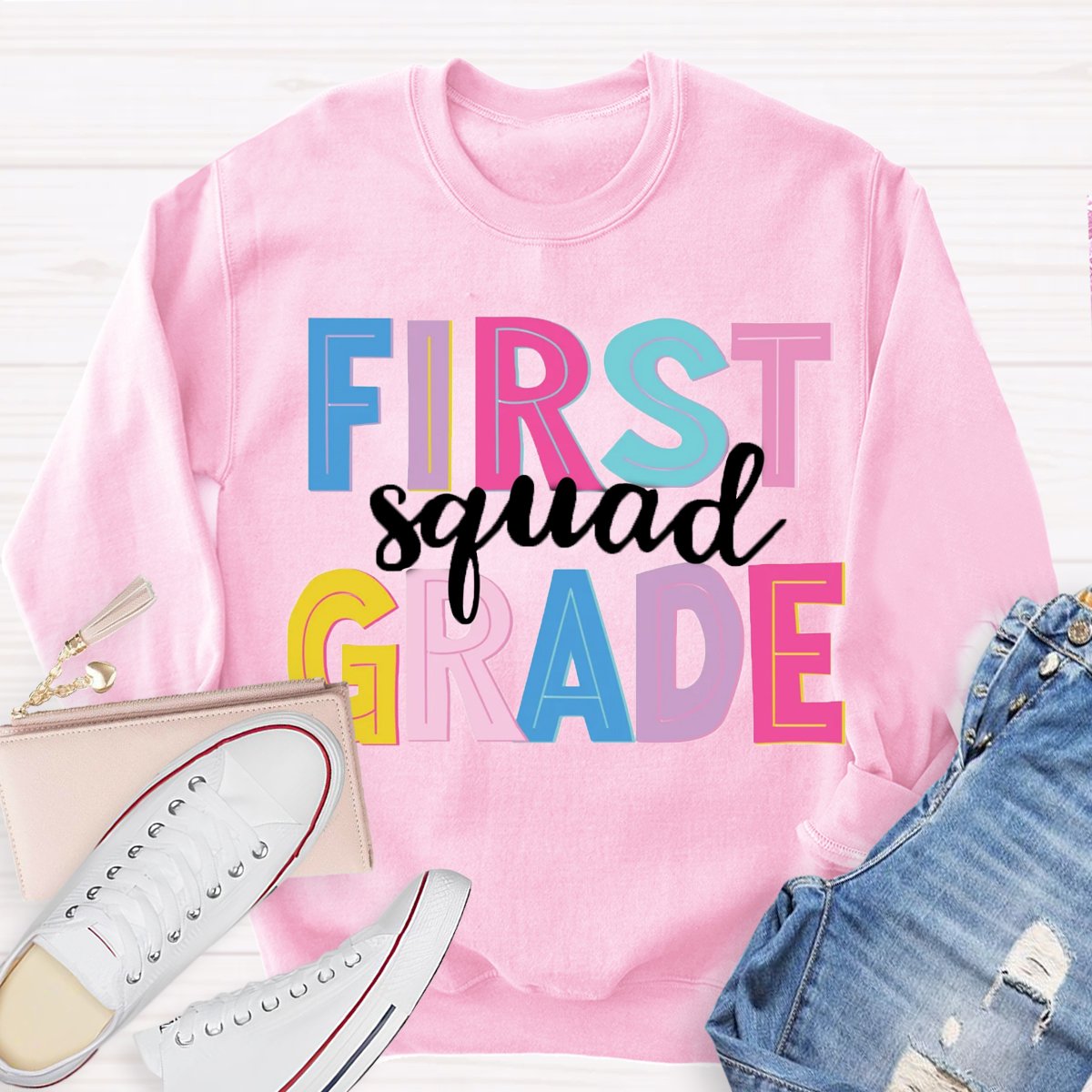 Personalized  Grade Back To School Sweatshirt