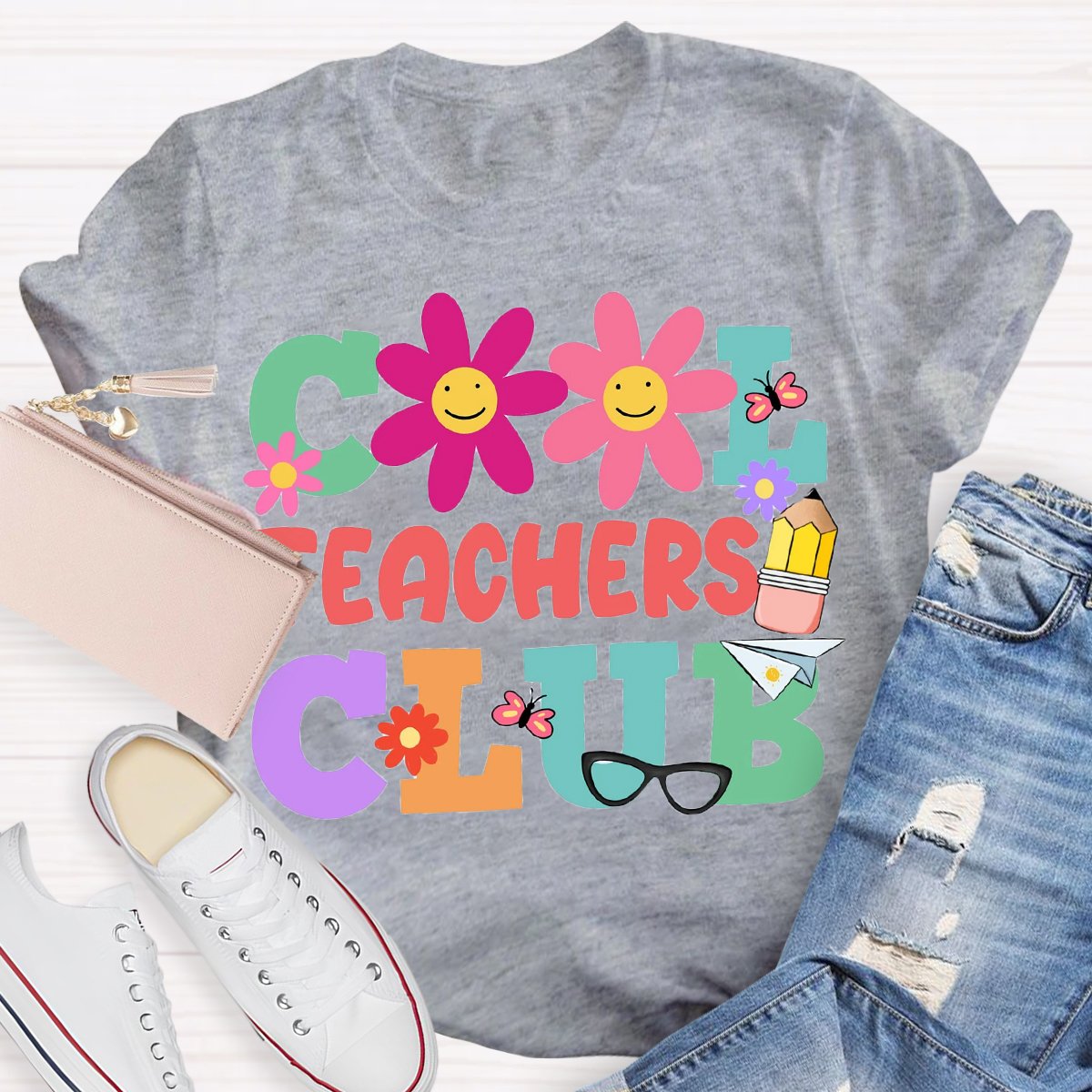 Cool Teachers Club Teacher's Day T-Shirt