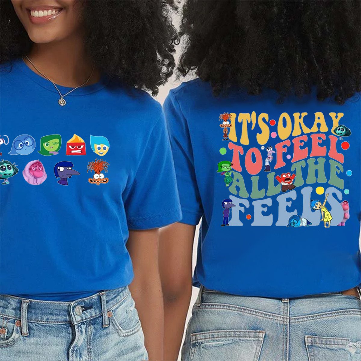 It's Okay To Feel All The Feels Double-Sided Teacher Shirt