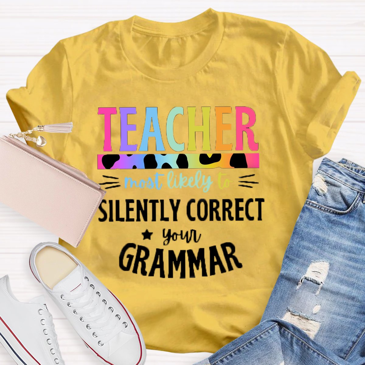 Personalized Text Teacher Group Most Likely To Shirt