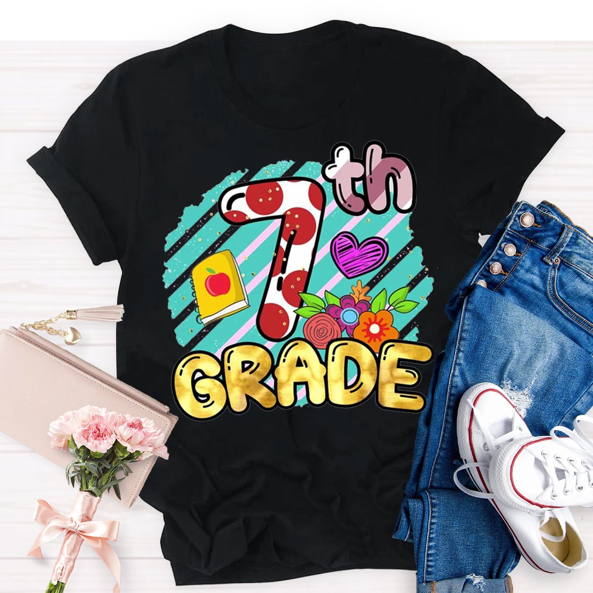 Personalized 7th Grade Teacher Shirt