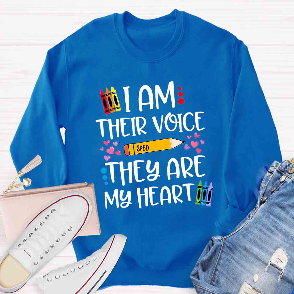 I Am Their Voice Sped They Are My Heart Sweatshirt