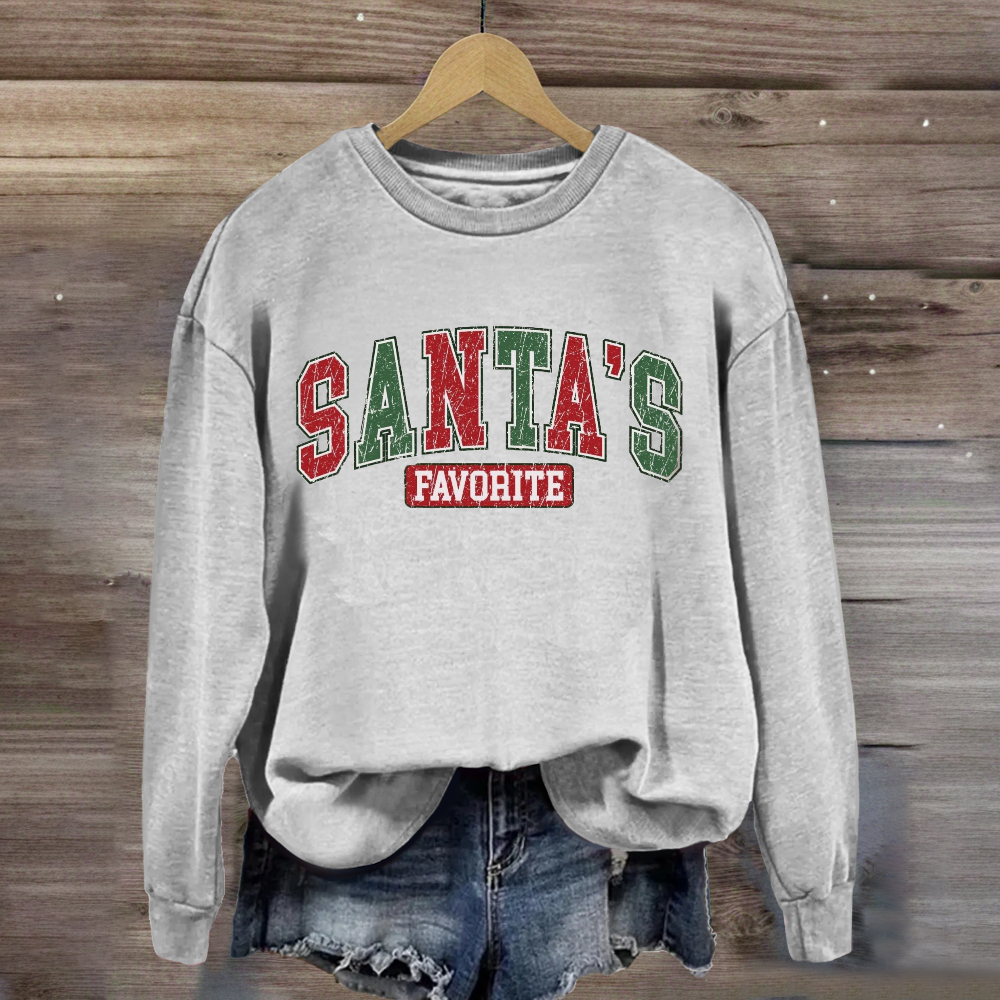 Santa's Favorite Retro Sweatshirt