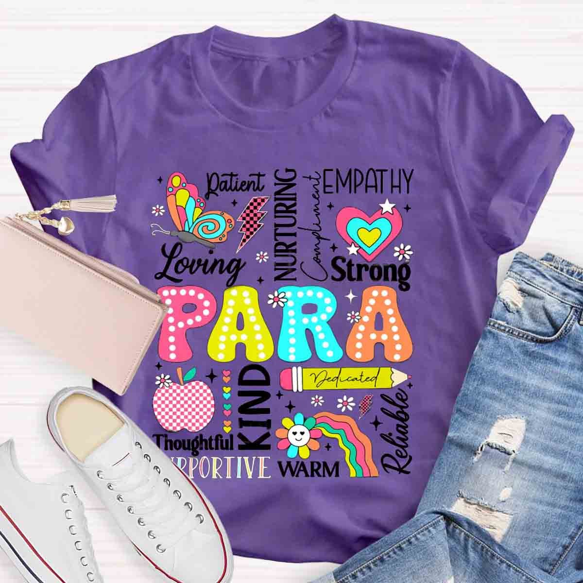 Paraprofessional Paraeducator First Day Back To School T-Shirt