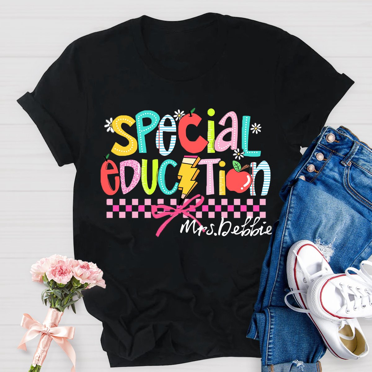 Personalized Name Special Education Teacher Shirt