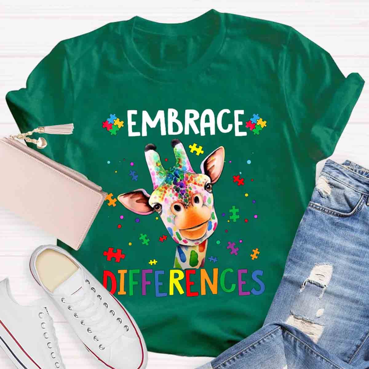 Embrace Differences Special Education Teachers T-Shirt