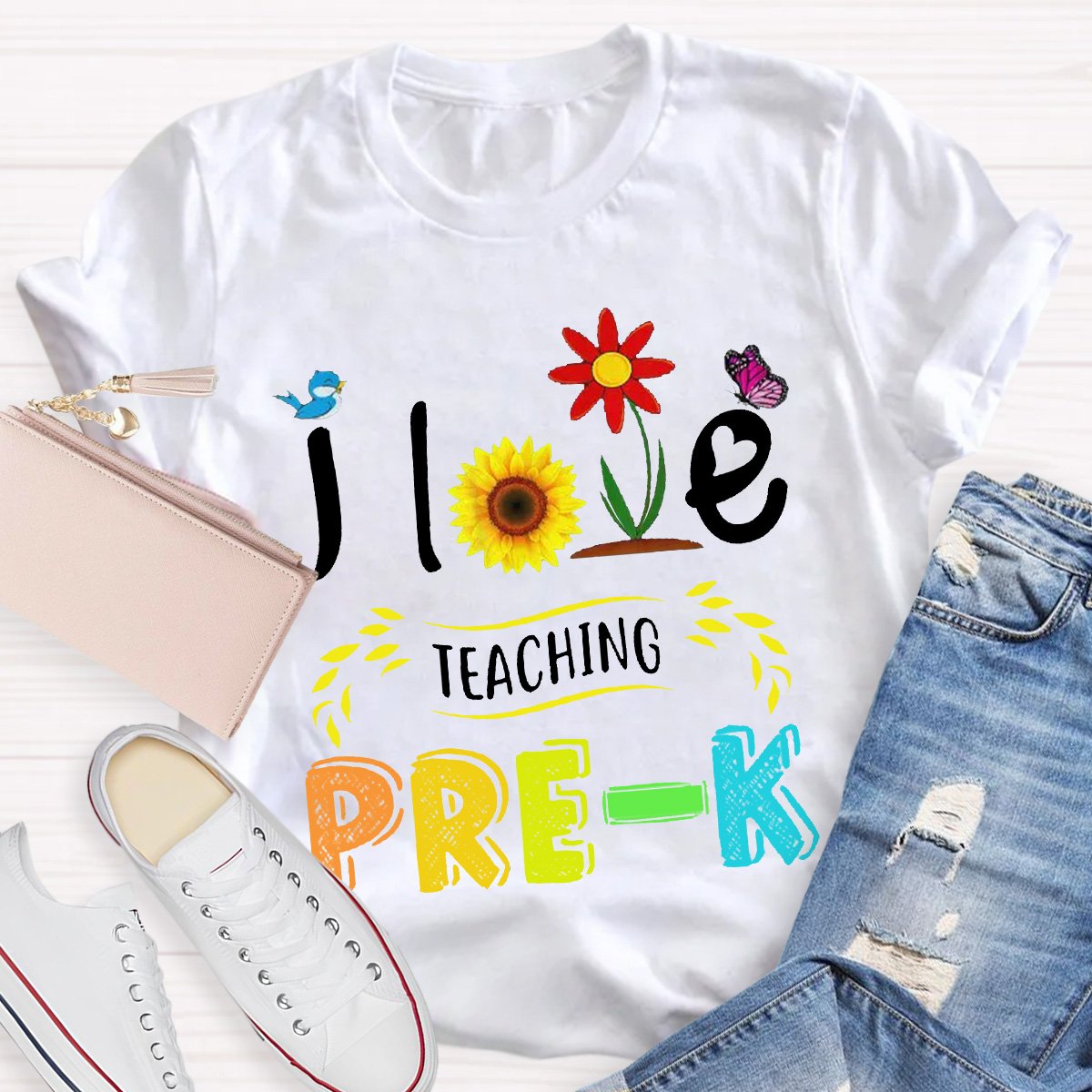 Personalized I Love Teaching Teacher Shirt