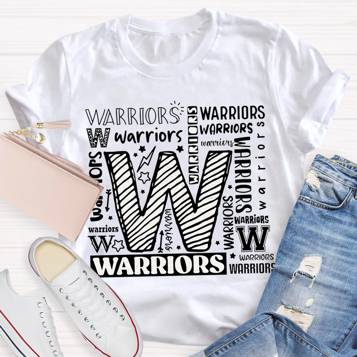 Warriors Mascot School Teacher T-shirt