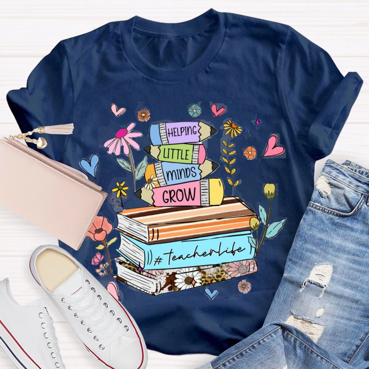 Helping Little Minds Grow TeacherLife T-Shirt